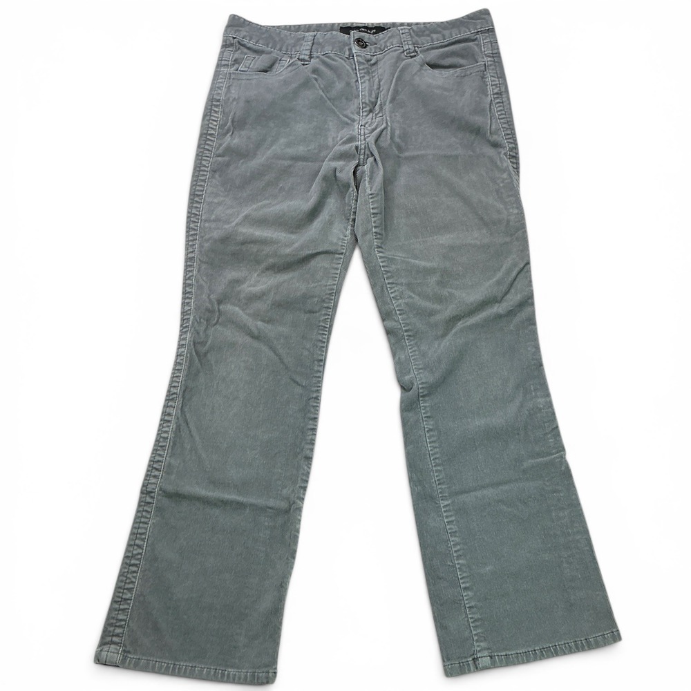 Calvin Klein Grey Corduroy Pants Women Size 12 Bootcut WG38B38C